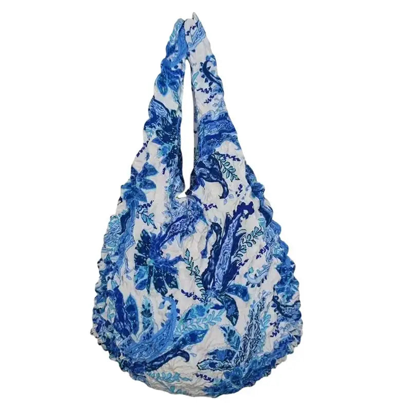 Foldable Pleated Stretch Shopping Bag | Large Capacity Tote