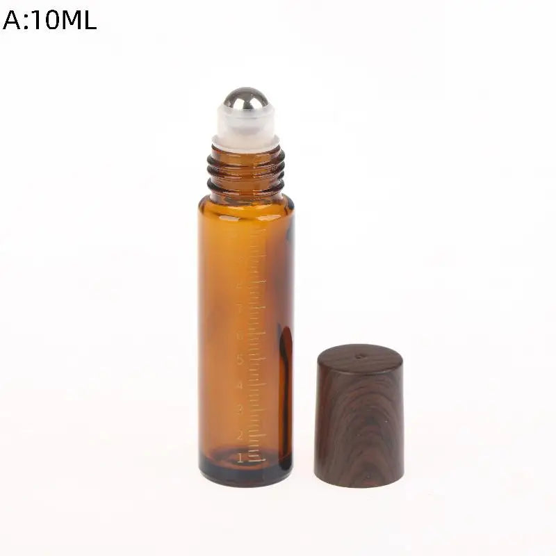 Amber Glass Roll-On Bottles 5ml 10ml | Essential Oil Roller Vials