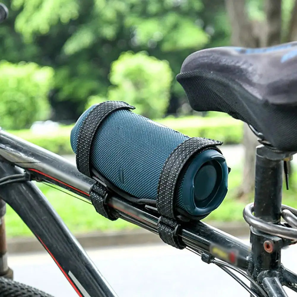 Adjustable Anti‑Slip Speaker Mount Strap Holder Universal Bicycle Speaker or Water Cup Bracket for Bike Golf Cart Boat Railing Peaceful Pleasures Health and Wellness