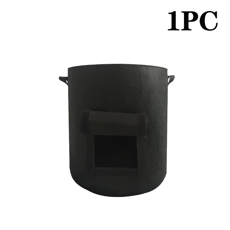Felt Plant Grow Bags 5 & 10 Gallon | Nonwoven Fabric Pots
