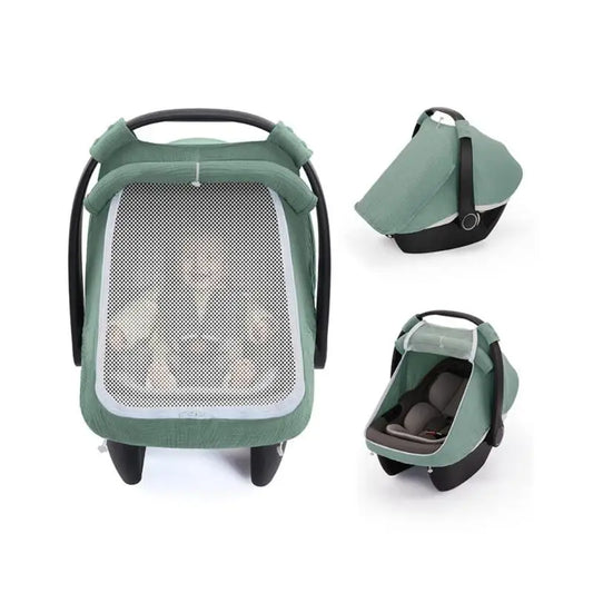 Baby Car Seat Cover – Breathable Cotton Canopy for Newborns Baby Car Seat Cover Peaceful Pleasures Health and Wellness