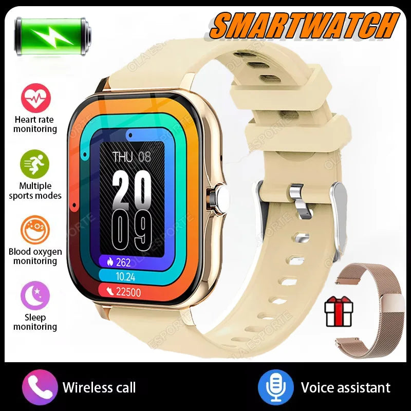 2026 New Outdoor Sports Smart Watch Women Men Heart Rate Sleep Monitor Watch Wallpaper Bluetooth Wireless Call Smartwatches HW12 Peaceful Pleasures Health and Wellness Rose Go20Milan