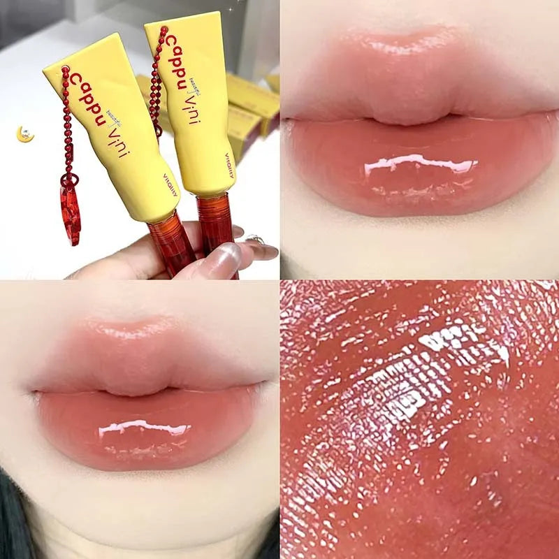 Mirror Jelly Lip Gloss 6 Colors – Glossy, Waterproof Lip Tint