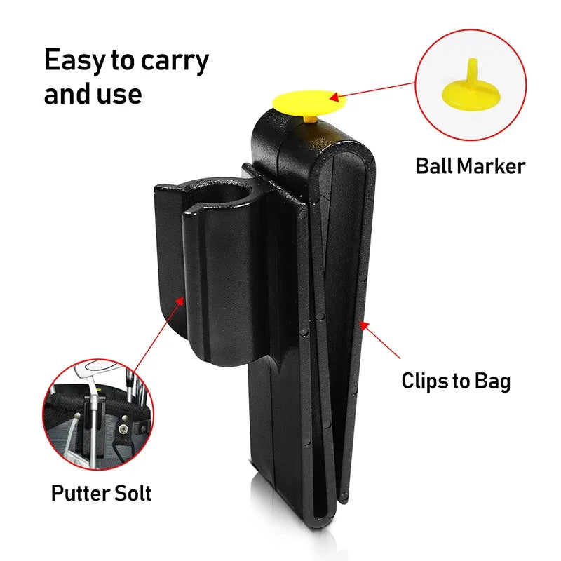 Golf Club Clamps Ball Bag Clamps Putter Retaining Clamps Club Golf Training Equipment Outdoor Sports Golf Training Accessories Peaceful Pleasures Health and Wellness