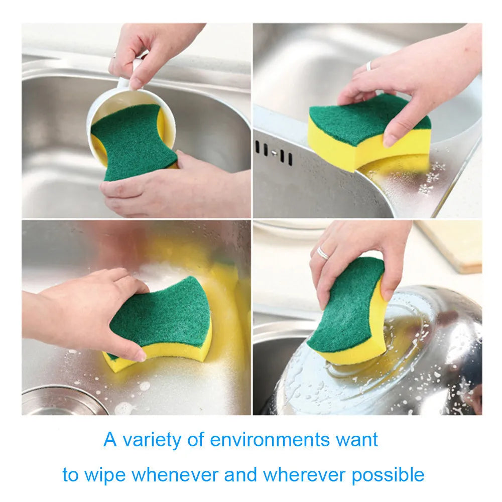 20/30pcs Dishwashing Sponge Kitchen Nano Emery Magic Clean Rub Pot Rust Focal Stains Sponge Removing Kit Cleaning Brush Sponges Peaceful Pleasures Health and Wellness