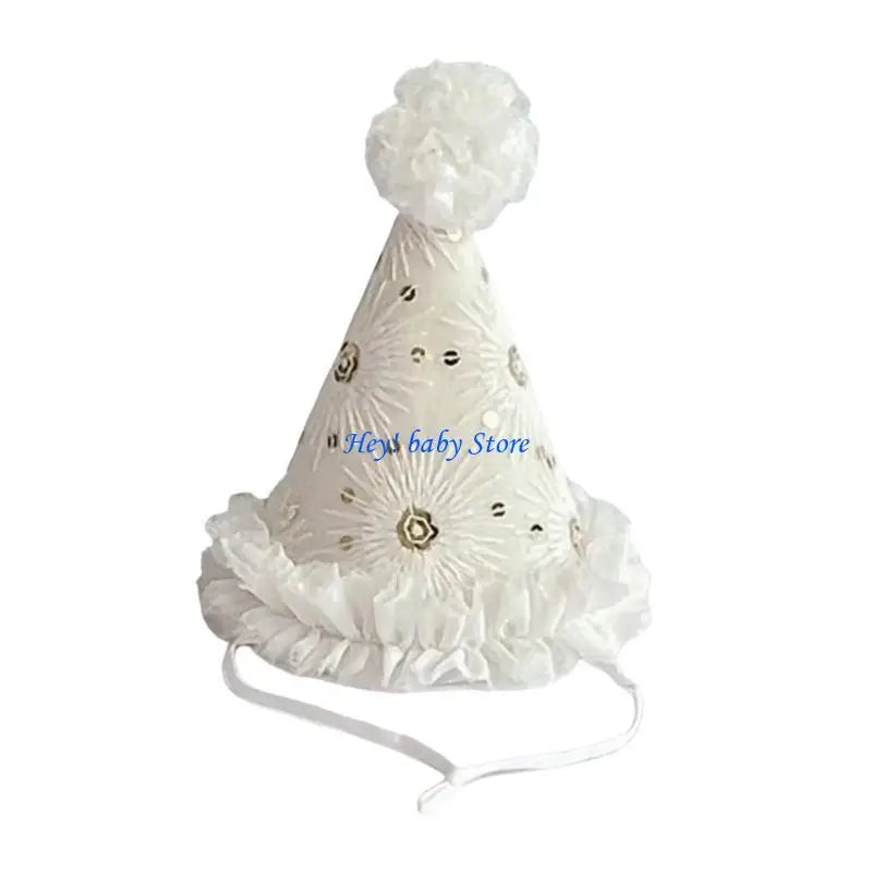 Tulle Birthday Party Hat for Babies & Toddlers | Conical Cap