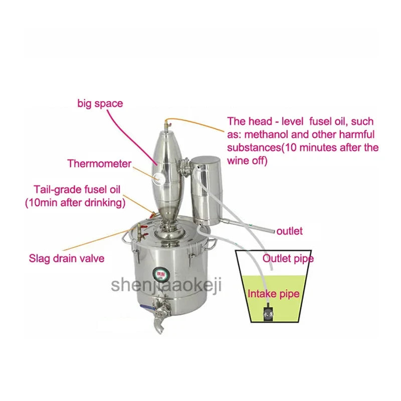 Stainless Steel Home Wine Brewing & Distilling Machine 20L/50L