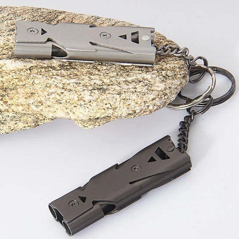 120dB Aluminum Alloy Emergency Survival Whistle | SOS Safety Emergency Survival Whistle Peaceful Pleasures Health and Wellness