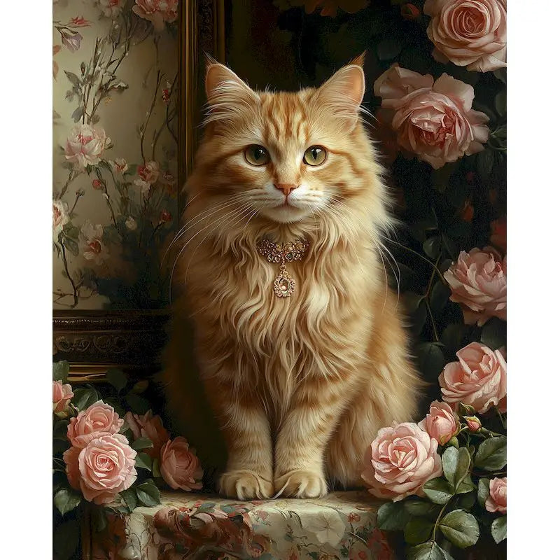 Paint by Number Kit for Adults – Flower & Animal Canvas 60×75cm