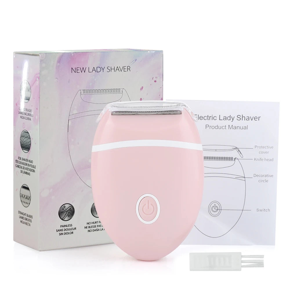 Women's Electric Shaver, Cordless 3-in-1 Body Razor & Bikini Trimmer for Legs, Underarms & Arms, Mini Wet Dry Hair Removal, Gift Peaceful Pleasures Health and Wellness