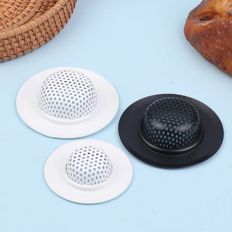 2PCS Silver/White/Black Kitchen Stainless Steel Sink Filter Mesh Shower Floor Drain Hair Catcher Stopper Food Slag Drainer Peaceful Pleasures Health and Wellness