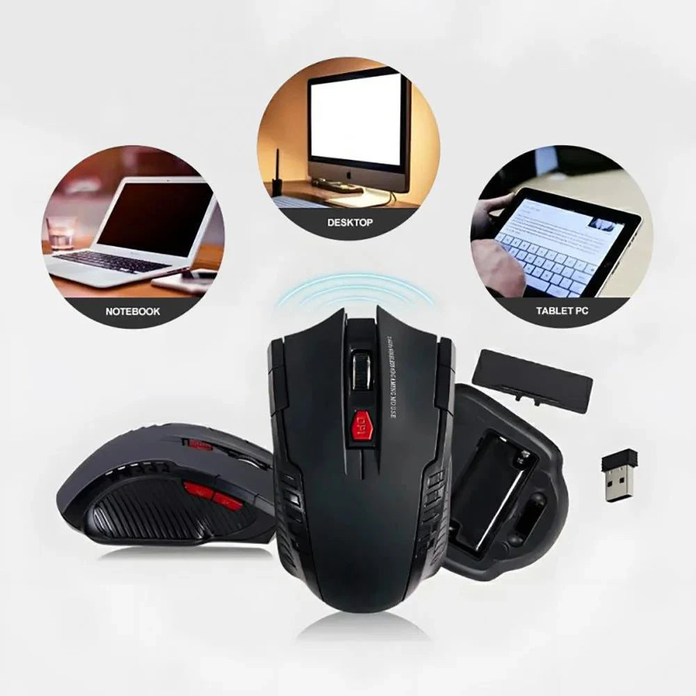Maerknon W224A 2.4G Wireless Mouse 1600DPI 6 Buttons USB