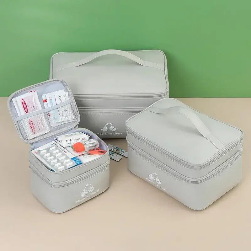 Double Layer First Aid Kit Bag – Oxford Cloth Travel Organizer