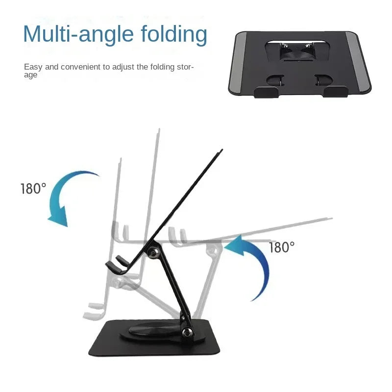 Foldable 360° Rotatable Tablet Stand for iPad, iPhone & Samsung