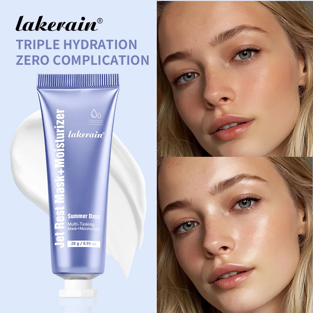 Multi Effect Facial Mask & Moisturizing Cream Hyaluronic Acid Deep Hydration Soothing Repairing Skin Even Skin Tone Moisturizer Peaceful Pleasures Health and Wellness