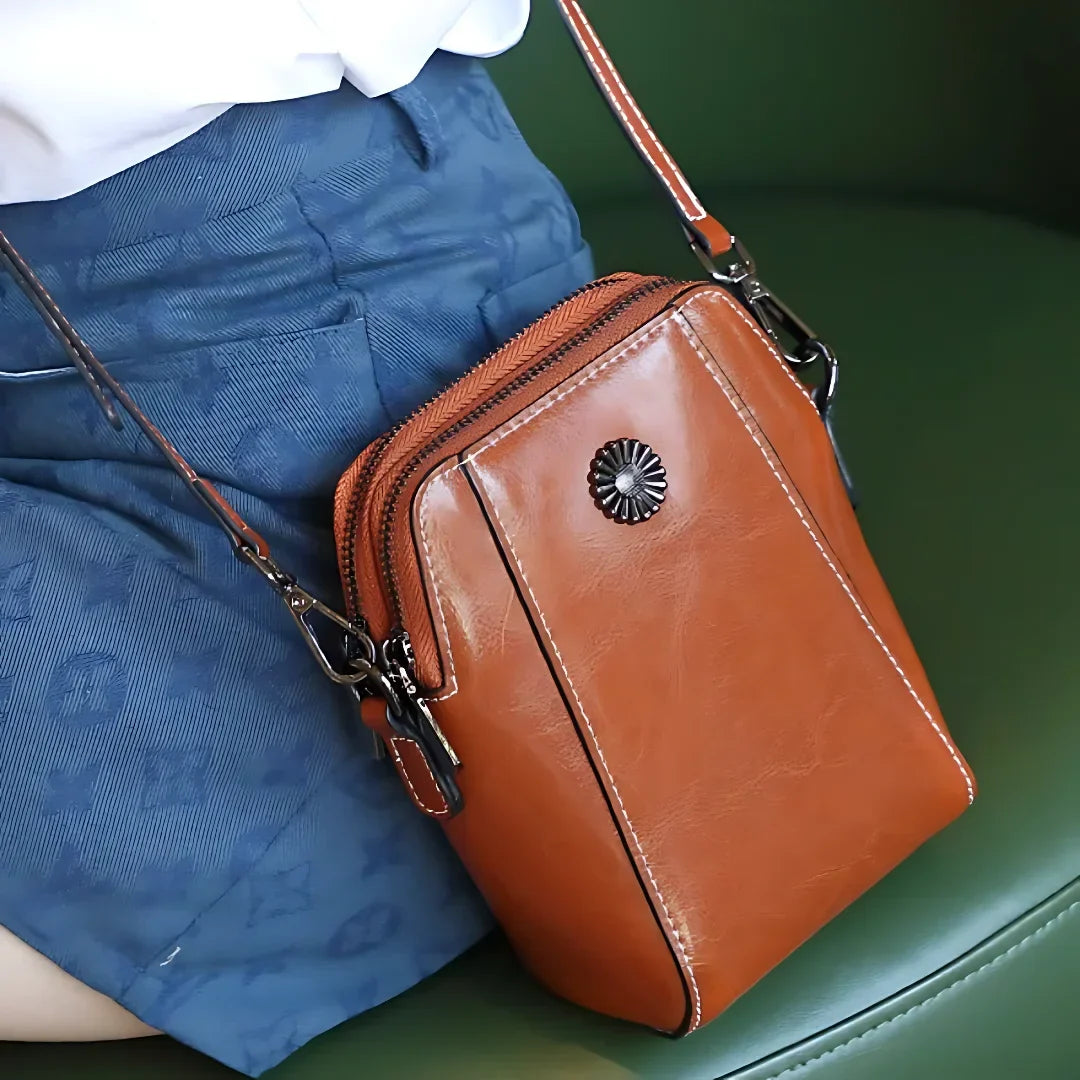 Women's Mini Crossbody Bag | Leather-Look Shoulder Bag