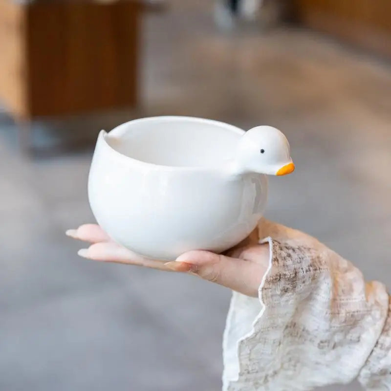 Ceramic Duck Egg Bowl – Cute Kitchen Stirring & Pouring Bowl Ceramic Kitchen Bowl Peaceful Pleasures Health and Wellness