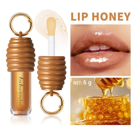 Lip Honey Oil Plumper Balm – Glossy, Hydrating & Non-Sticky Lip Oil Balm Peaceful Pleasures Health and Wellness