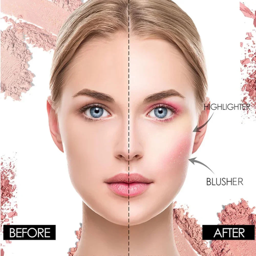 Mirsist 3-Color Cream Blush Palette – Highlighter & Contour