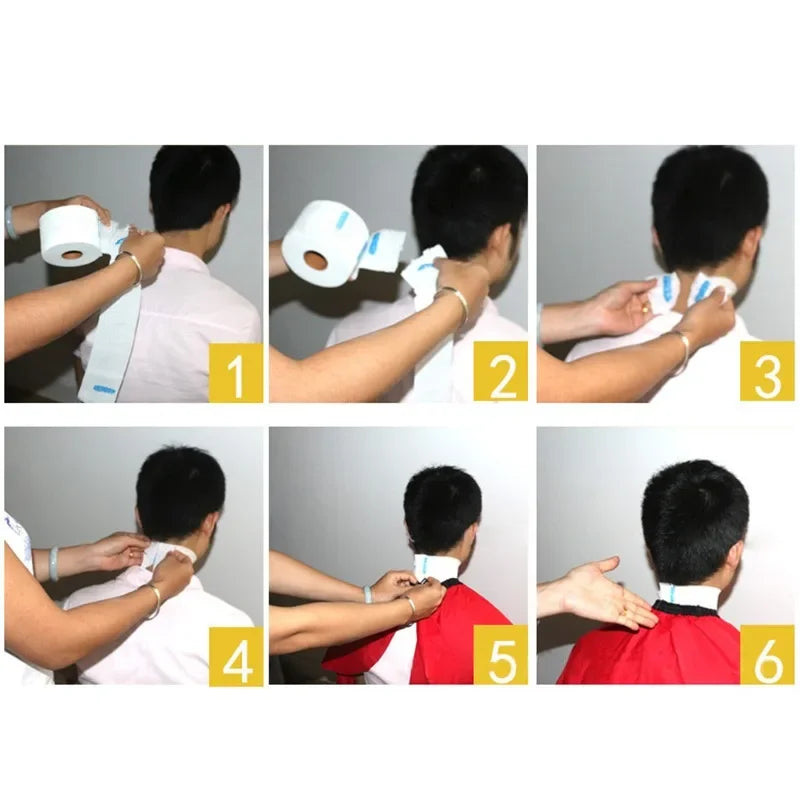 Disposable Neck Paper Roll | Barber Salon Hair Cutting Collar