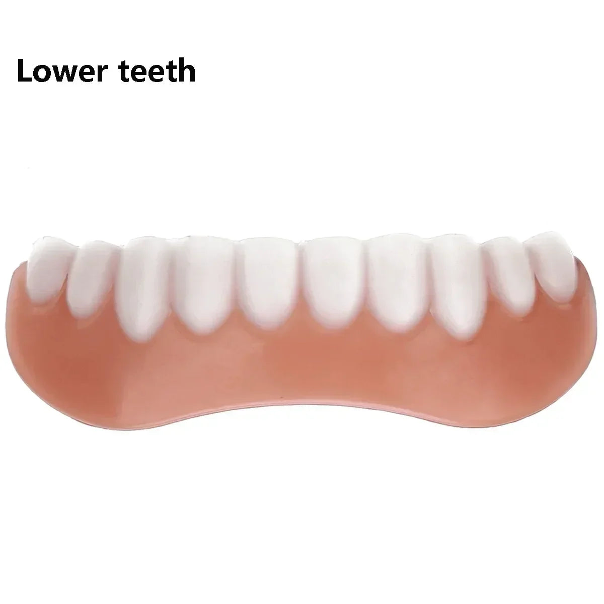 New False Teeth Silicone Upper & Lower Veneers Perfect Laugh Veneers Dentures Paste Fake Teeth Braces Comfortable Teeth Peaceful Pleasures Health and Wellness Lower teeth
