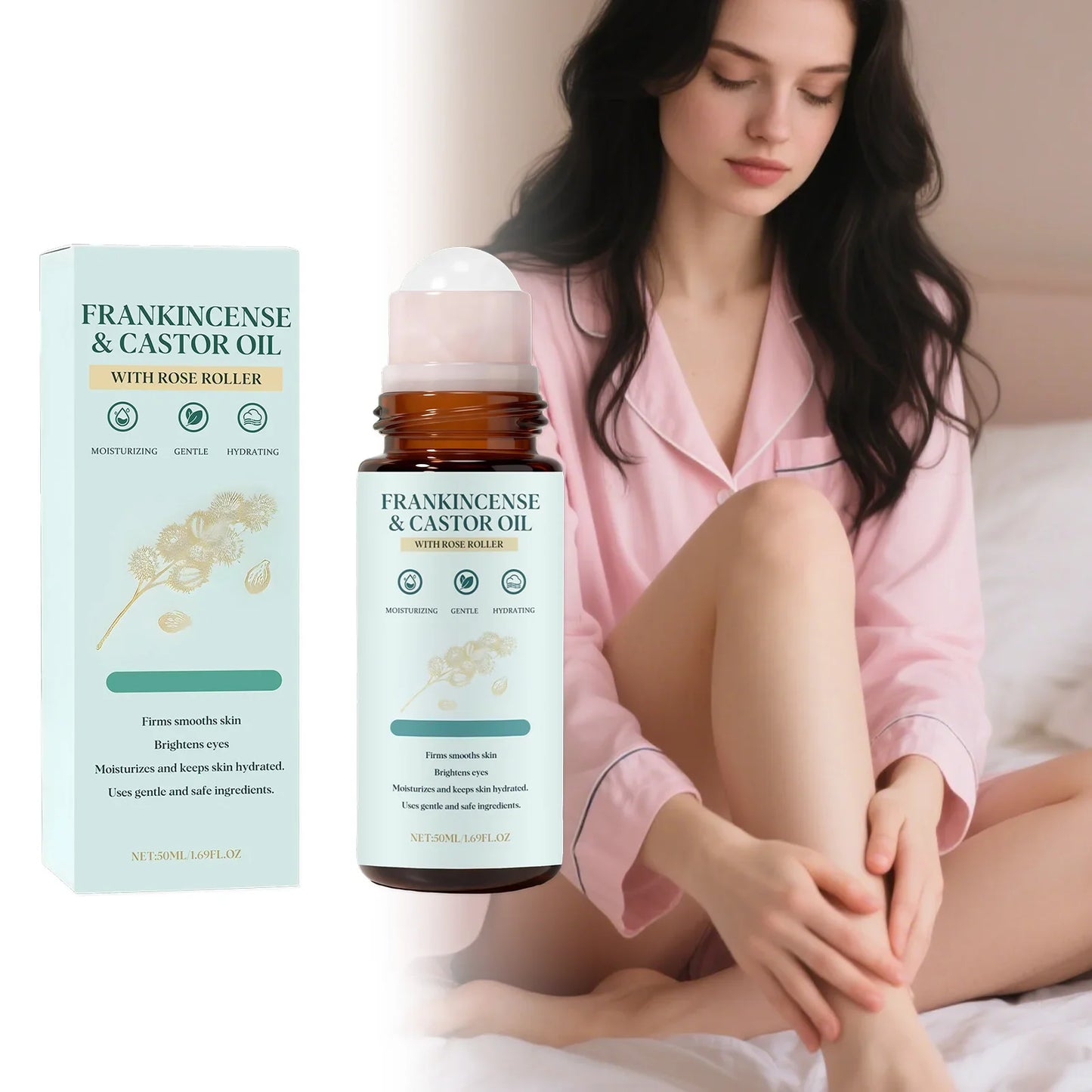 Frankincense & Castor Oil Rollerball – Nourishing Face & Body Oil