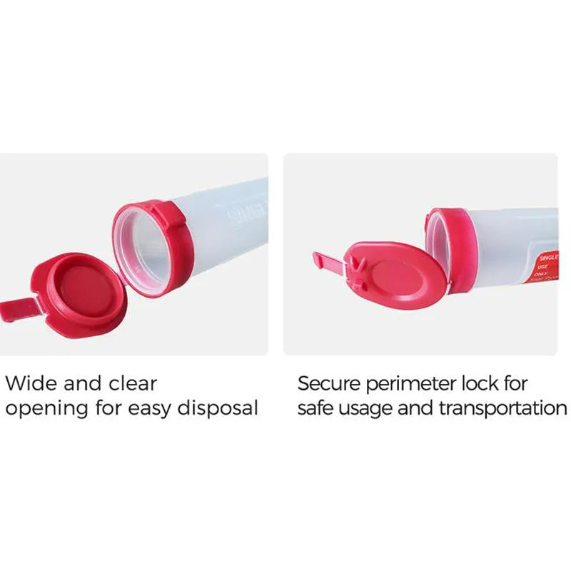 0.1L Red Sharps Disposal Container – Puncture Resistant Biohazard