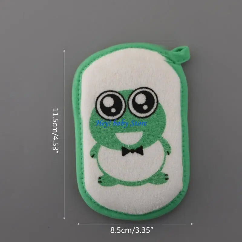 Animal Pattern Baby Bath Sponge – Soft, Safe & Ergonomic