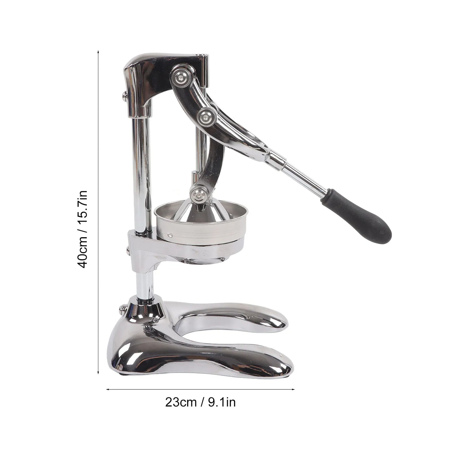 Fruit Squeezer Manual Press Juicer Stainless Steel Separate Design