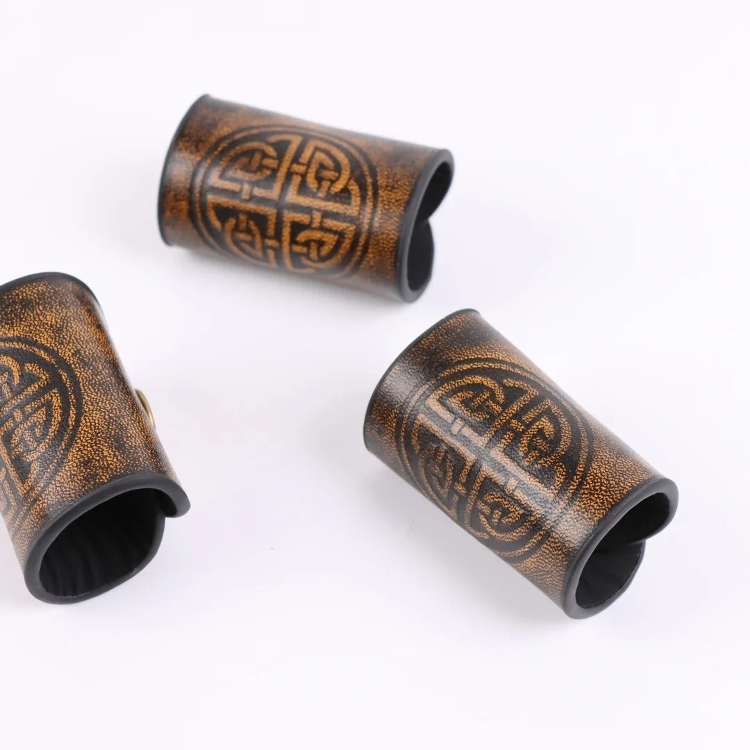 Unisex Retro Viking Celtic Knot Hair Ties Gothic Nordic LARP Cosplay