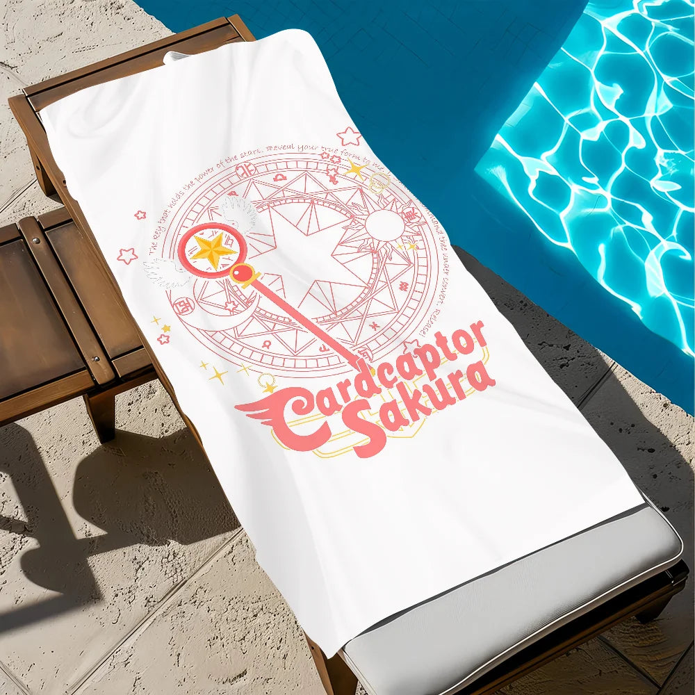 Cardcaptor Sakura Microfiber Beach Towel | Quick-Dry, 11 Sizes Microfiber Beach Towel Peaceful Pleasures Health and Wellness