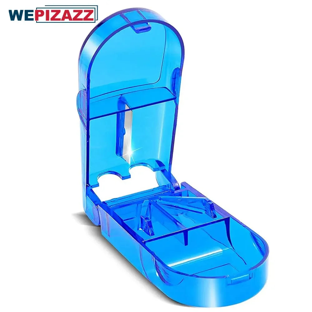 New Pill Cutter, Professional Pill Splitter for Cutting Small Pills or Large Pills in Half, Doubles As A Pill Box for Tiny Pills Peaceful Pleasures Health and Wellness