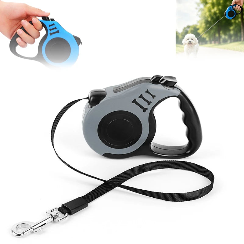 3m 5m Dog Leash for Small Dogs Cat Automatic Retractable Durable Nylon Lead Puppy Outdoor Travel Walking Hiking Traction Rope Peaceful Pleasures Health and Wellness