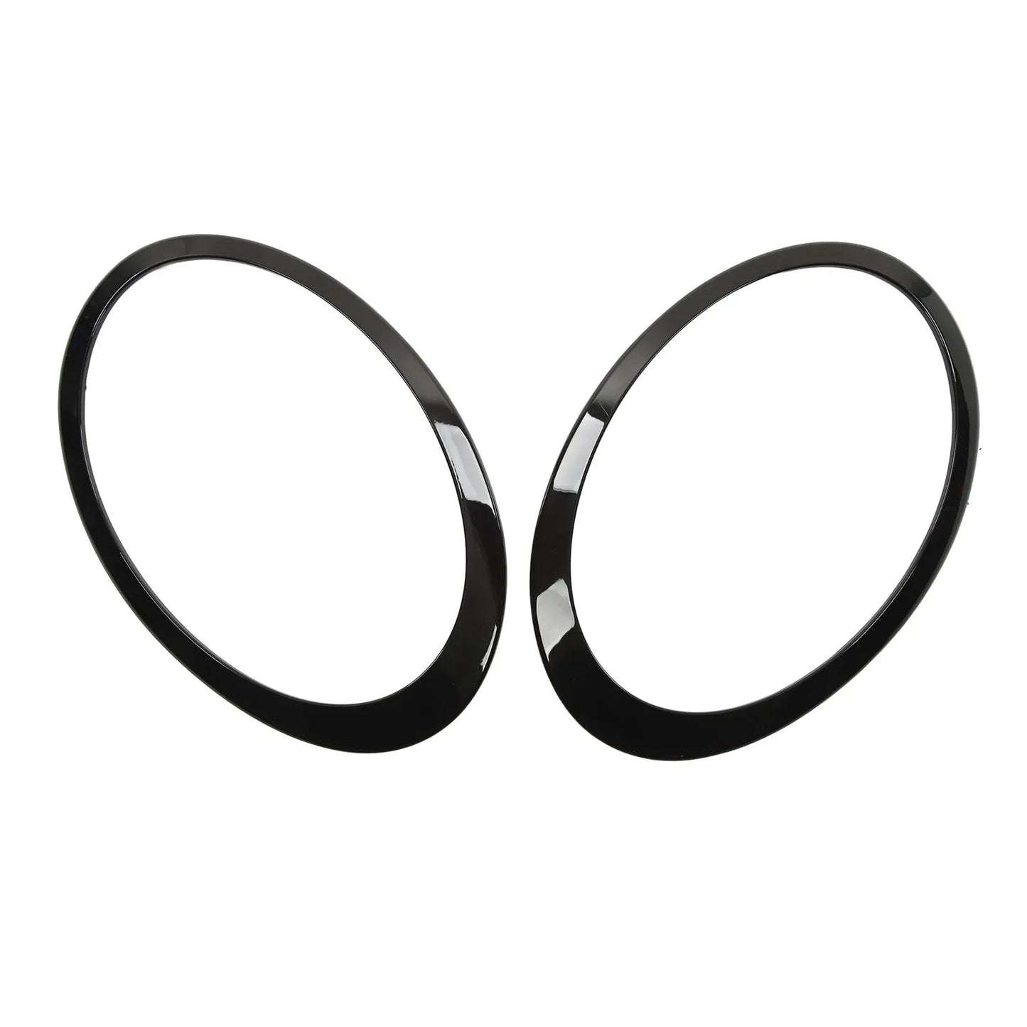 Gloss Black Headlight Surround Cover Trims Molding MINI Cooper