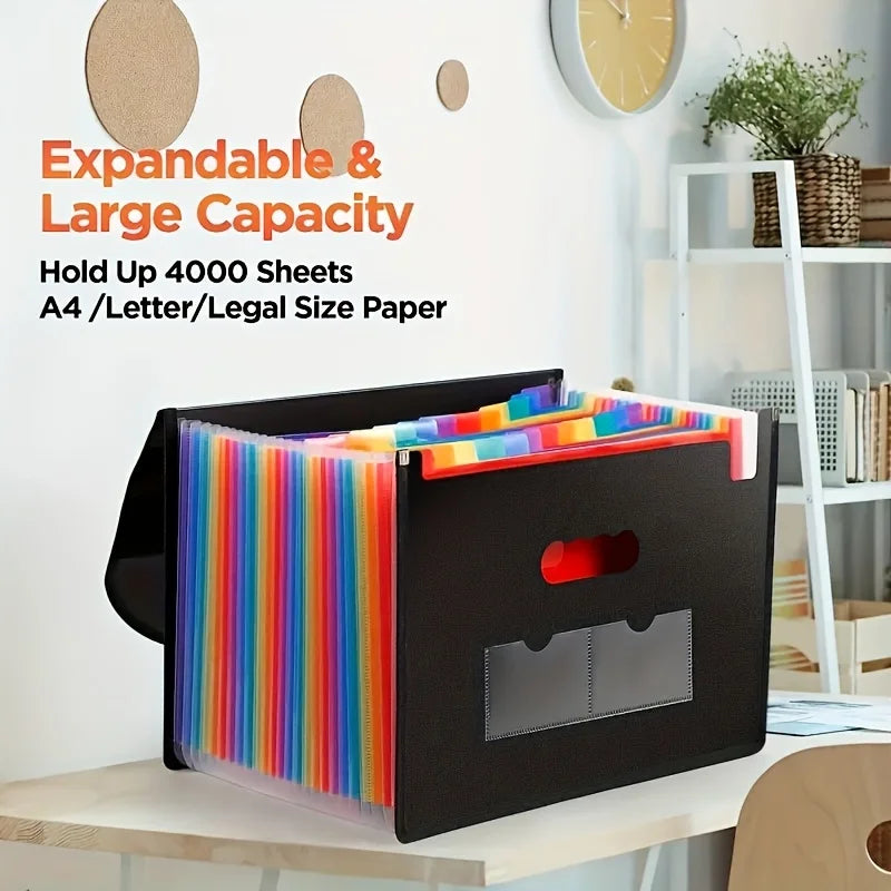 Expanding Accordion File Folder 13/25 Pockets – Paper Organizer