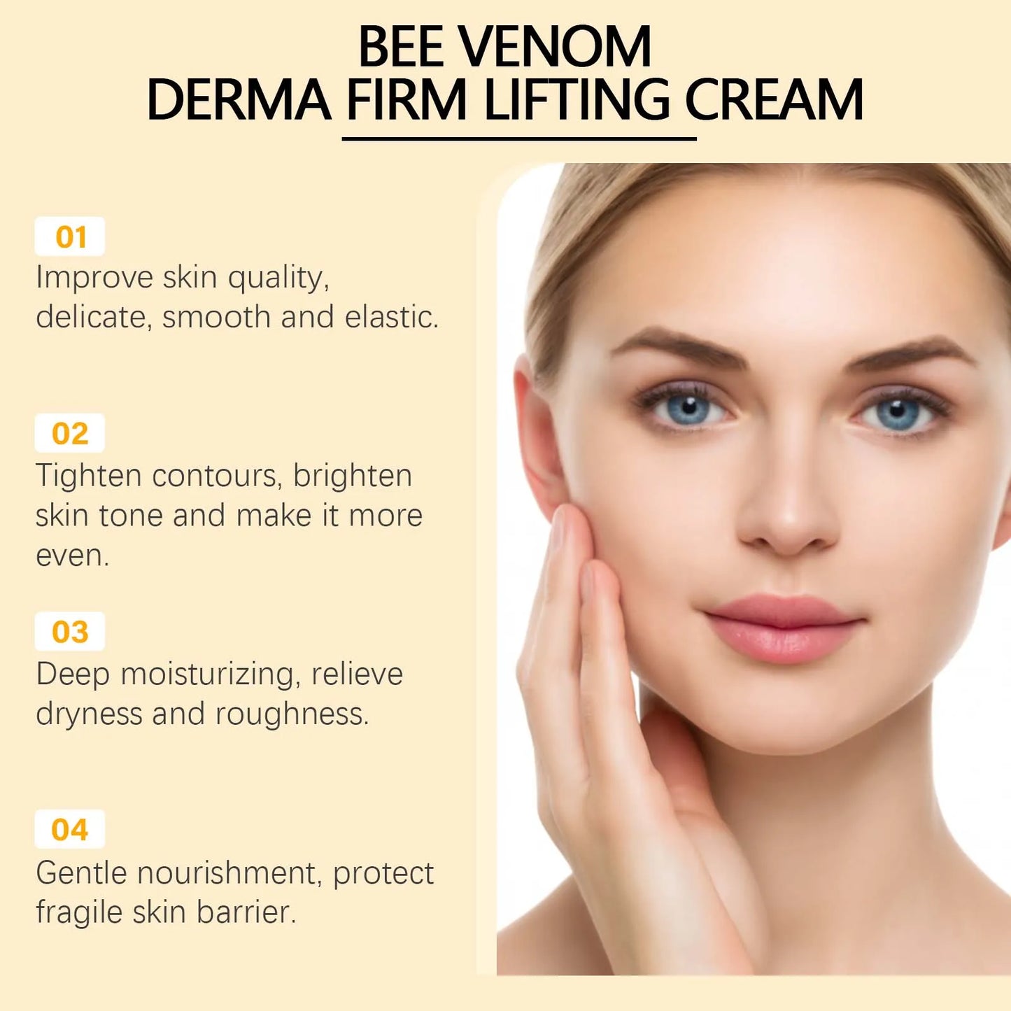 Bee Venom Firm Lifting Cream – Face & Body Tightening 100g