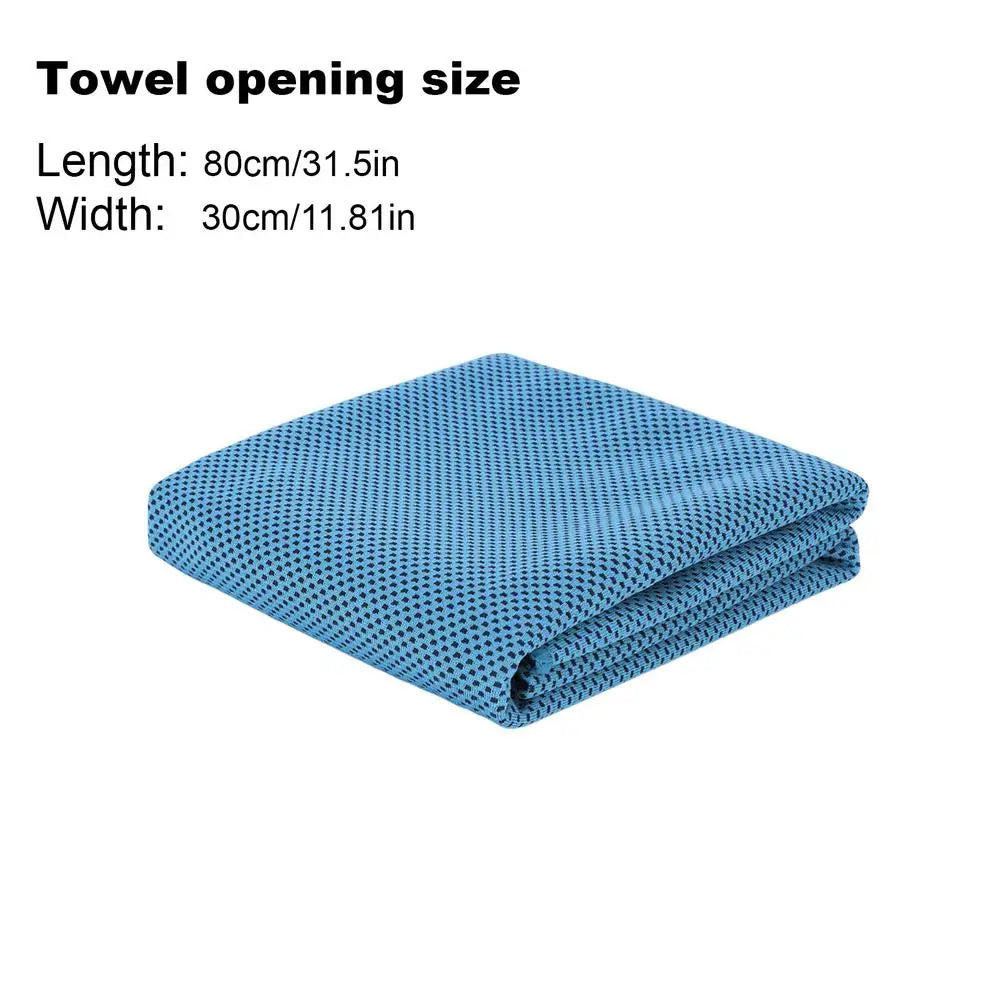 Cooling Towels for Neck Outdoor Cooling Towel Ice Wrap Sweat Rag Absorbent Cloth for Yoga Beach Gardeners Hiking Spring Car Peaceful Pleasures Health and Wellness Light Blue
