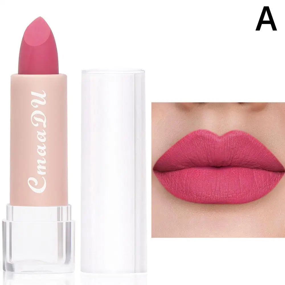 CmaaDu 15-Shade Matte Velvet Moisturizing Lipstick – Waterproof Long-Lasting Nude Lip Color for All-Day Wear Peaceful Pleasures Health and Wellness 01