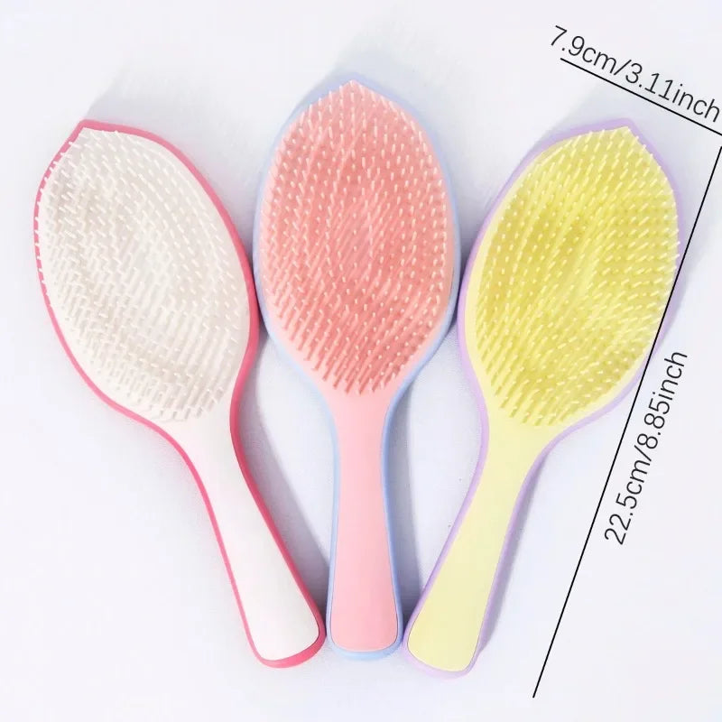 Leaf-Shaped Air Cushion Detangling Comb for Wigs & Hair Detangling Hair Comb Peaceful Pleasures Health and Wellness