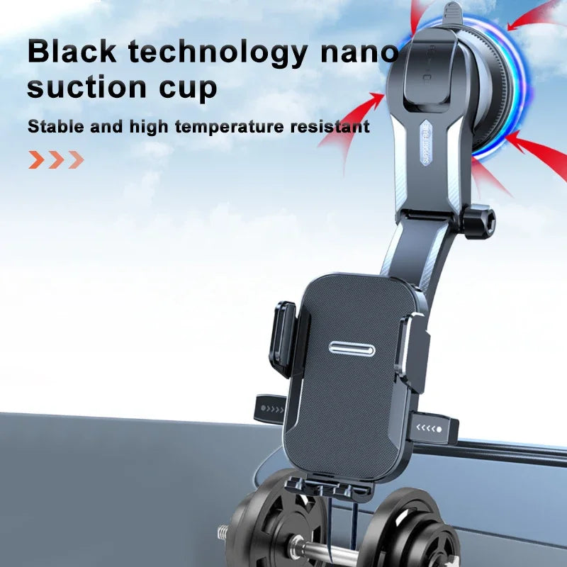 Universal Car Dashboard Phone Holder – 180° GPS Mount