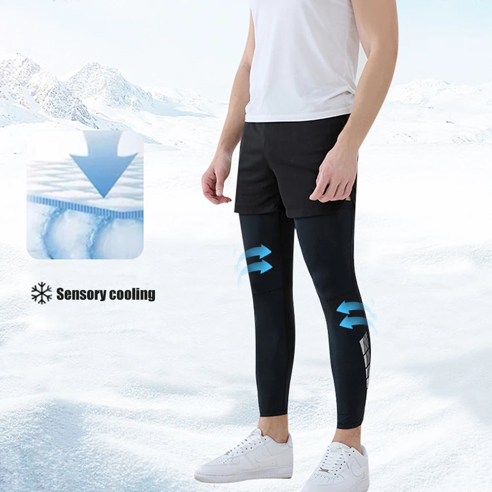 Full Leg Compression Sleeves UPF 50+ | Cycling, Basketball & Running Compression Leg Sleeve Peaceful Pleasures Health and Wellness