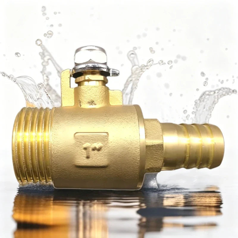1-Inch Threaded Brass Ball Valve – Water, Gas & Oil Flow Control