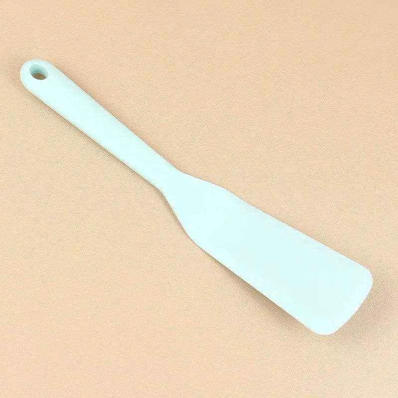 Silicone Kitchenware Non Stick Pan Frying Shovel Kitchen High Temperature Resistant Pancake Frying Steak Shovel Special Shovel Peaceful Pleasures Health and Wellness SKY BLUE