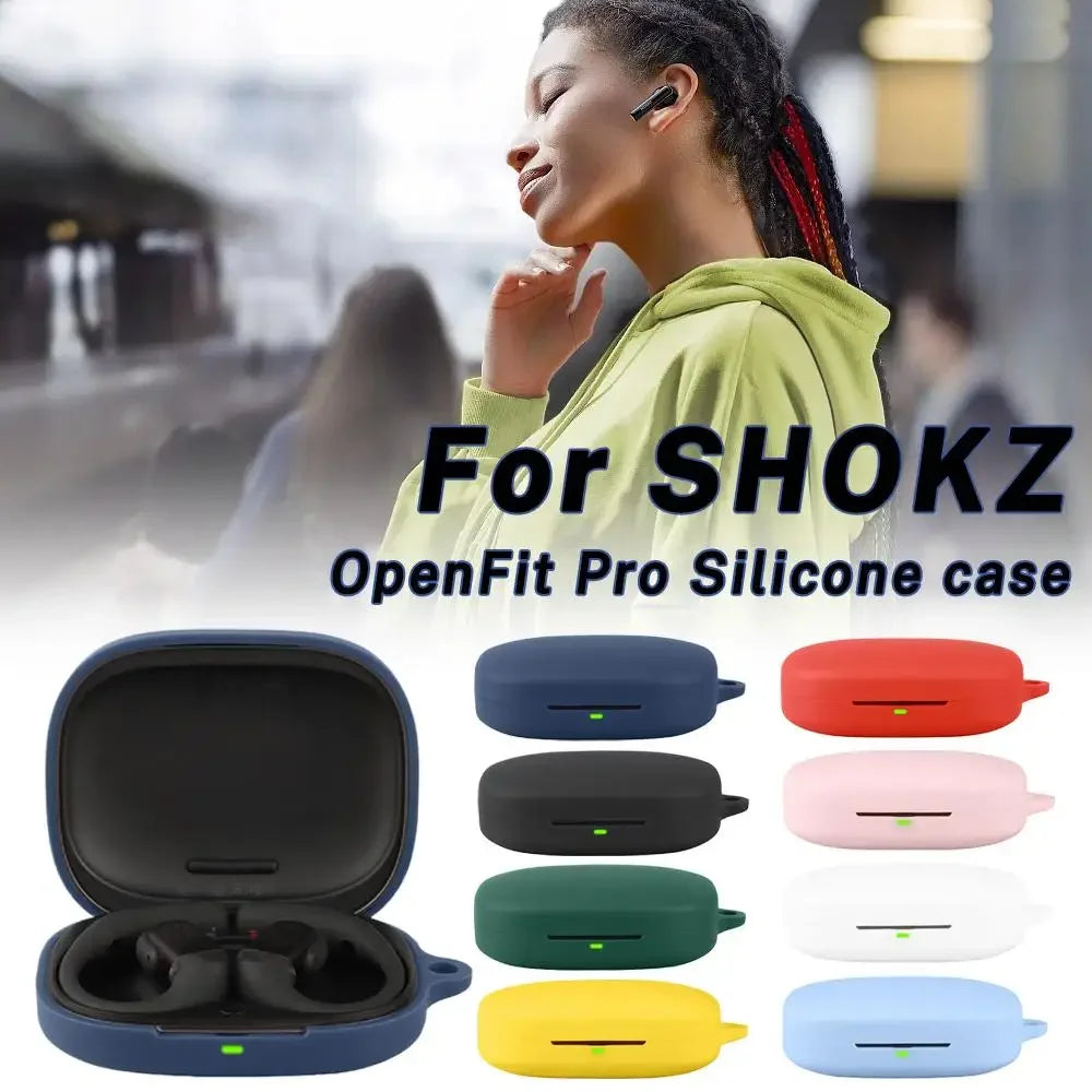 Silicone Protective Case for SHOKZ OpenFit Pro T010 Wireless Headphone Protector Case Cover Shell Housing Anti-dust Sleeve Peaceful Pleasures Health and Wellness