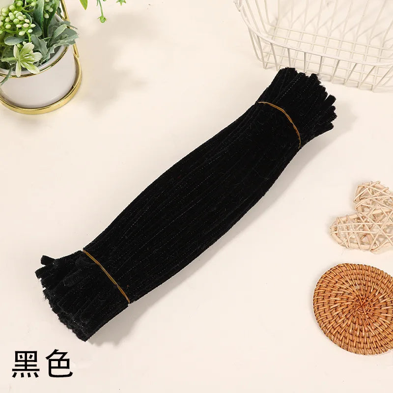 Macaron Fluffy Pipe Cleaners – Thick Plush DIY Craft Twist Sticks