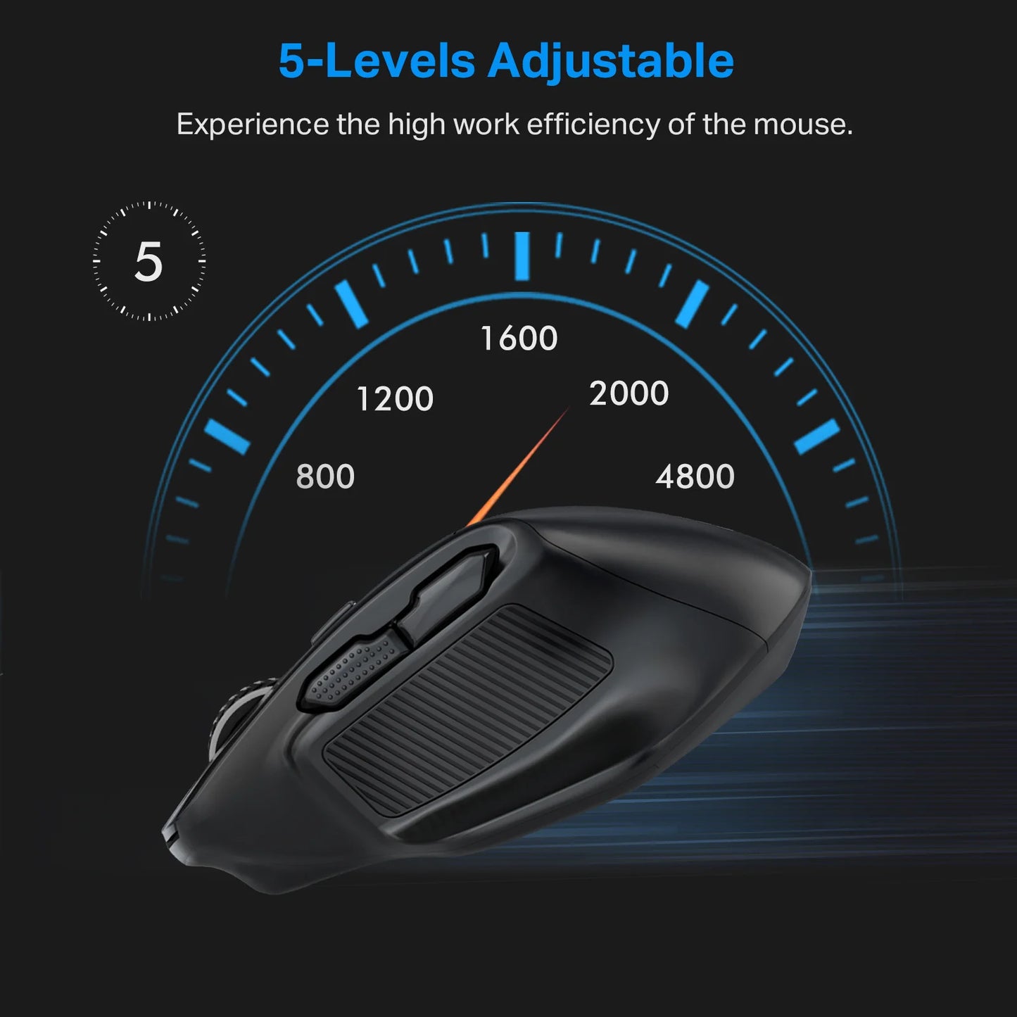 E-YOOSO X-31 2.4G Wireless Ergonomic Gaming Mouse, 4800 DPI Sweatproof & Slip-Resistant Large Optical Mouse for PC, Mac, Laptop Peaceful Pleasures Health and Wellness