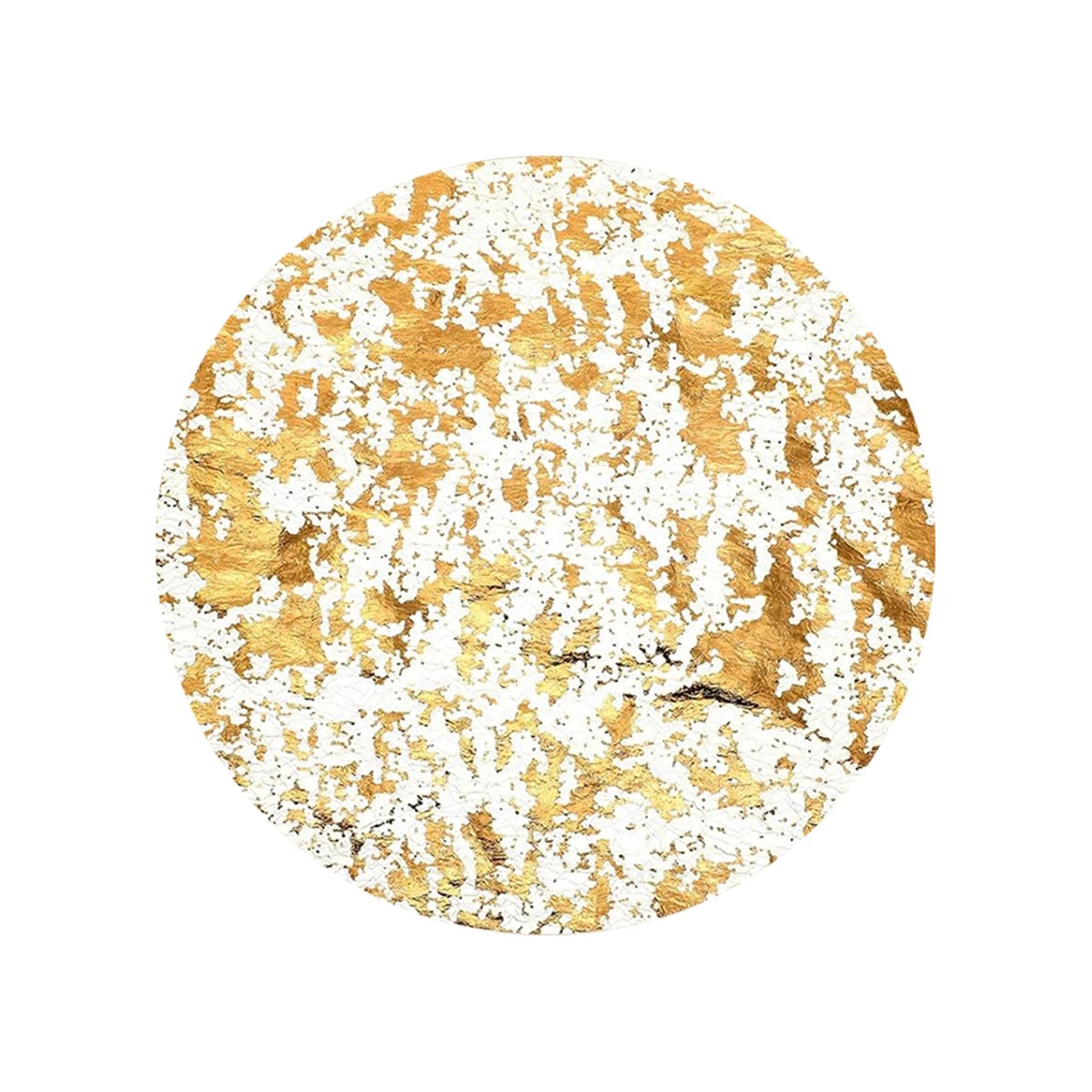50/100/150/200pcs Disposable Gold Placemats, 13 Inch Gold Foil Mesh Mats, Dining Table Decoration for Christmas New Year Party Peaceful Pleasures Health and Wellness A 200pcs Round|China Mainland