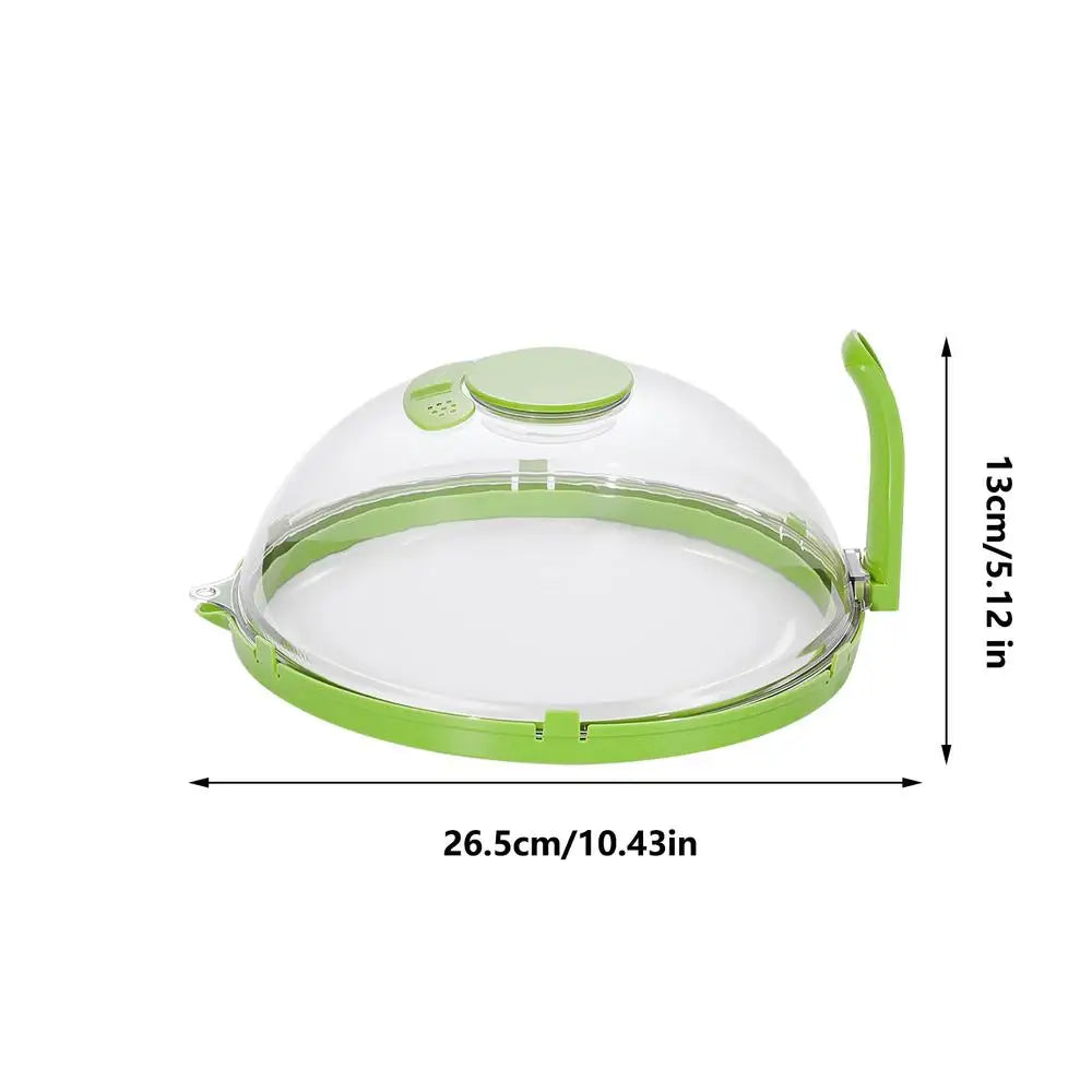 Clear Microwave Splatter Cover with Steam Vent & Handle