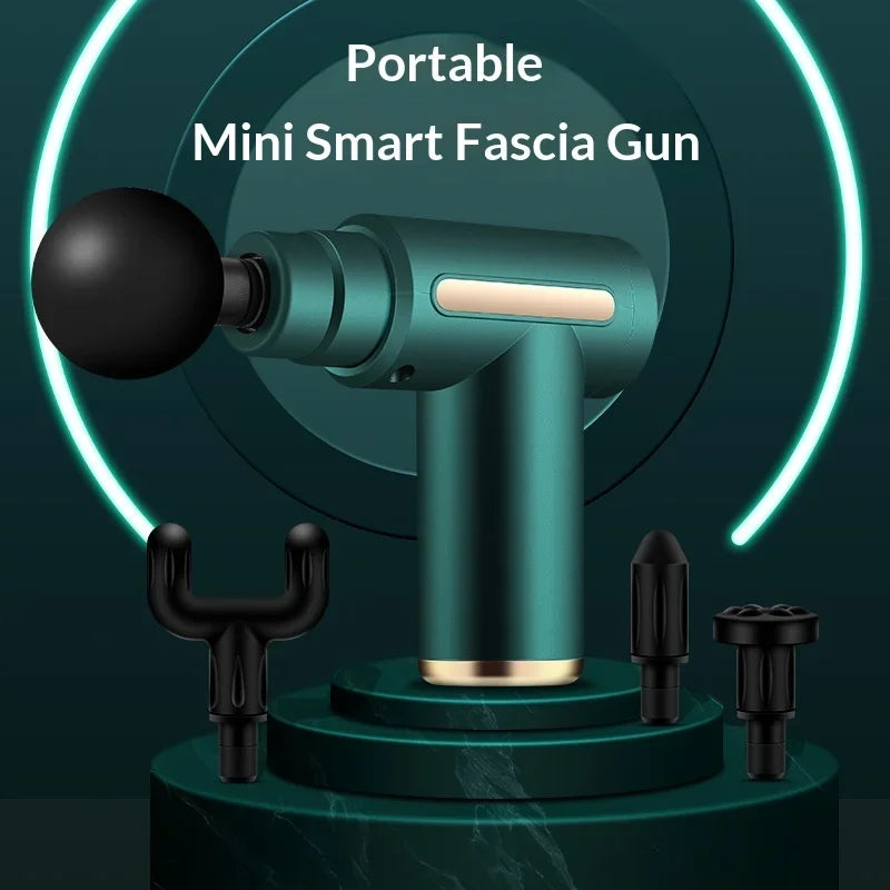 Mini Handheld Massage Gun Wireless Fascial Relaxation Machine High Speed Vibration Full Body Fatigue Relief Massage Instrument Peaceful Pleasures Health and Wellness