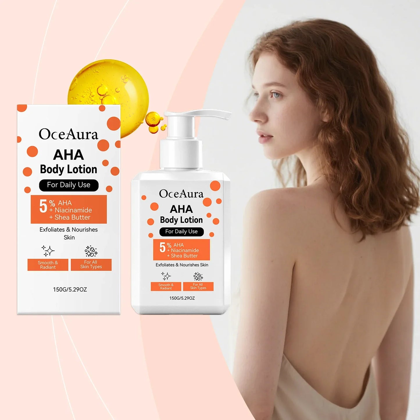 AHA Brightening Body Cream – Niacinamide & Shea Butter 150g